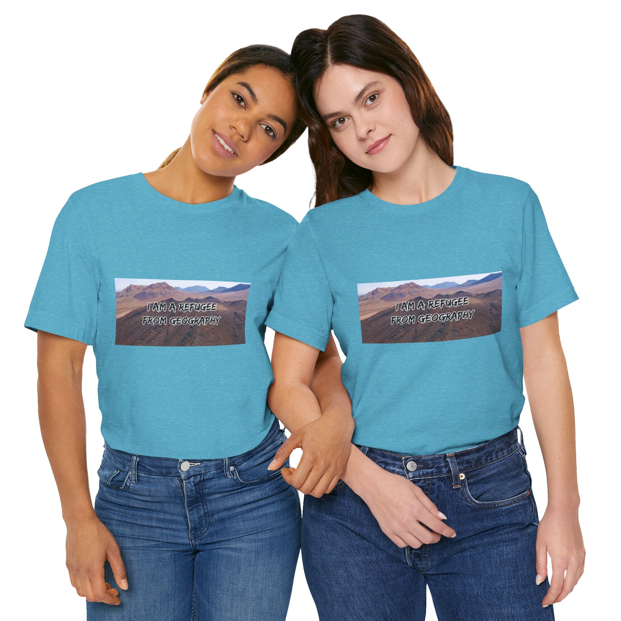 Eco Satirical Graphic T-Shirt - Refugee (Climate Awareness)
