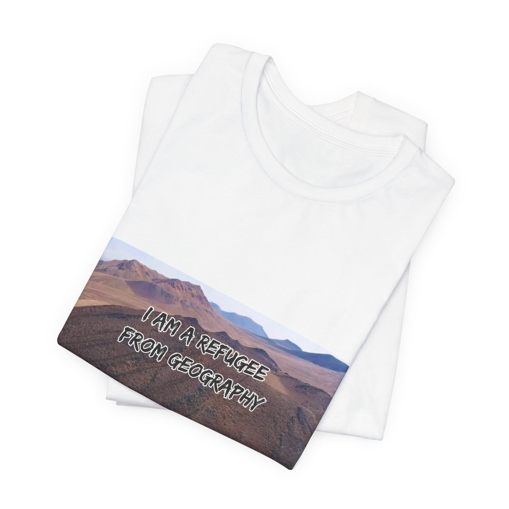 Eco Satirical Graphic T-Shirt - Refugee (Climate Awareness)