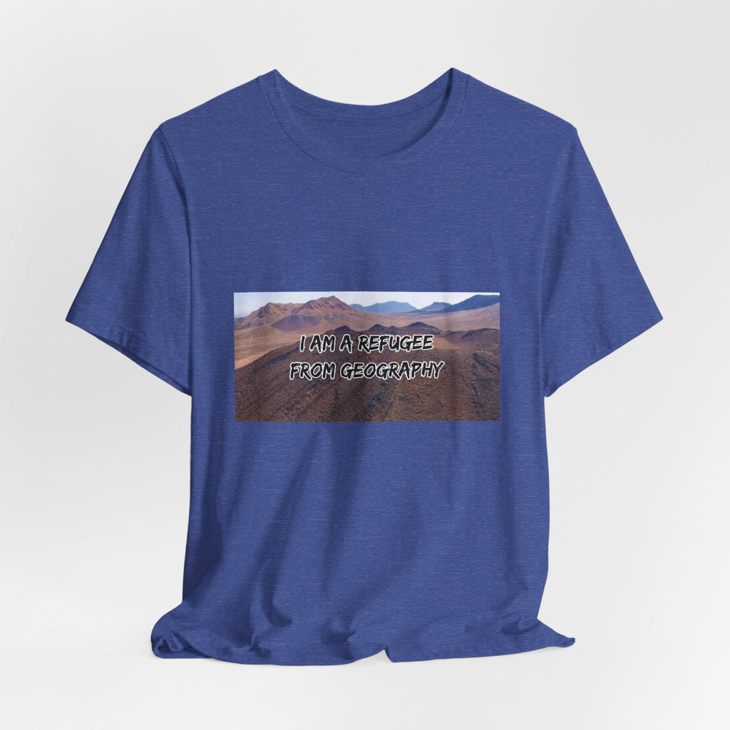Eco Satirical Graphic T-Shirt - Refugee (Climate Awareness)