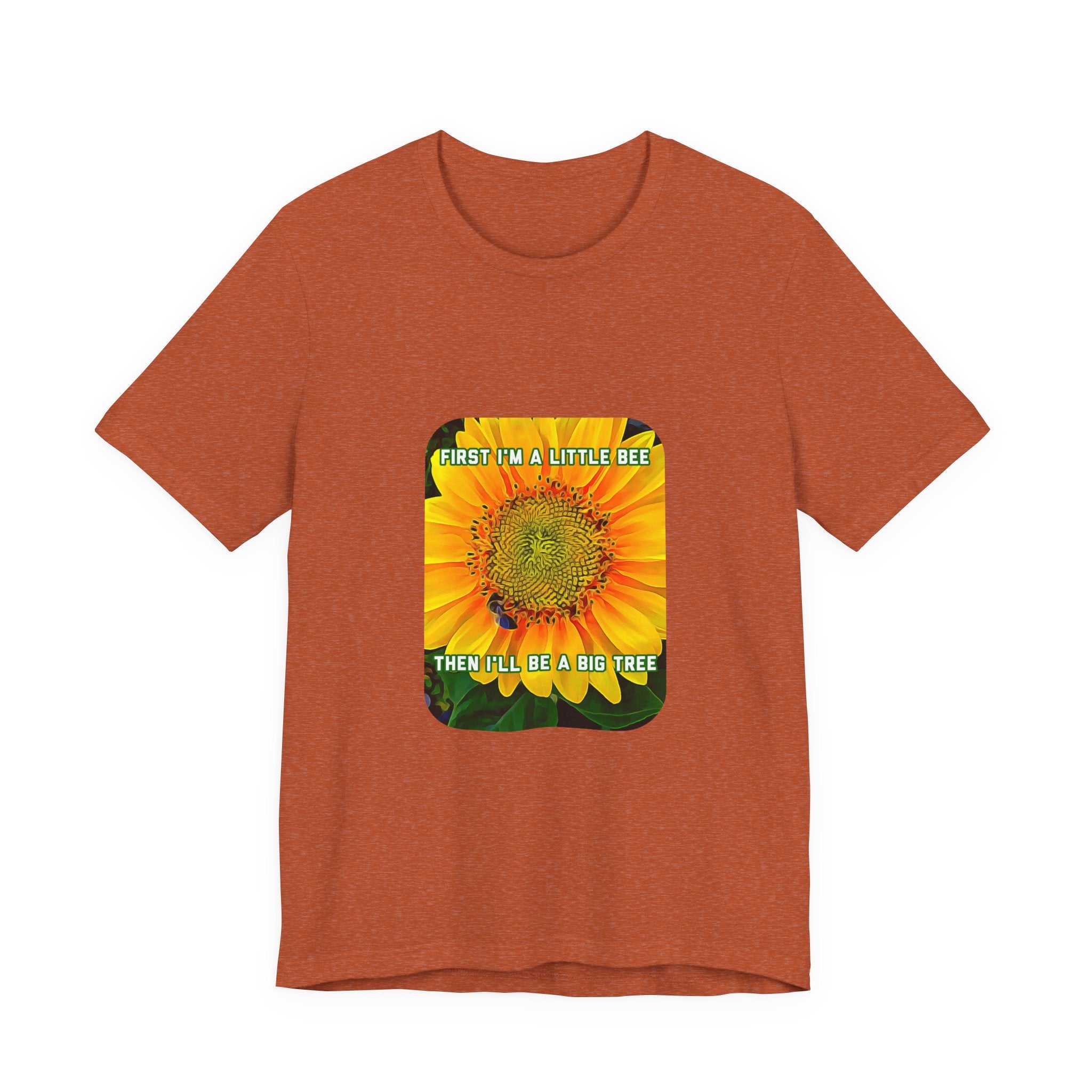 Eco Satirical Graphic T-Shirt - Little Bee, Big Tree (Climate Awareness)