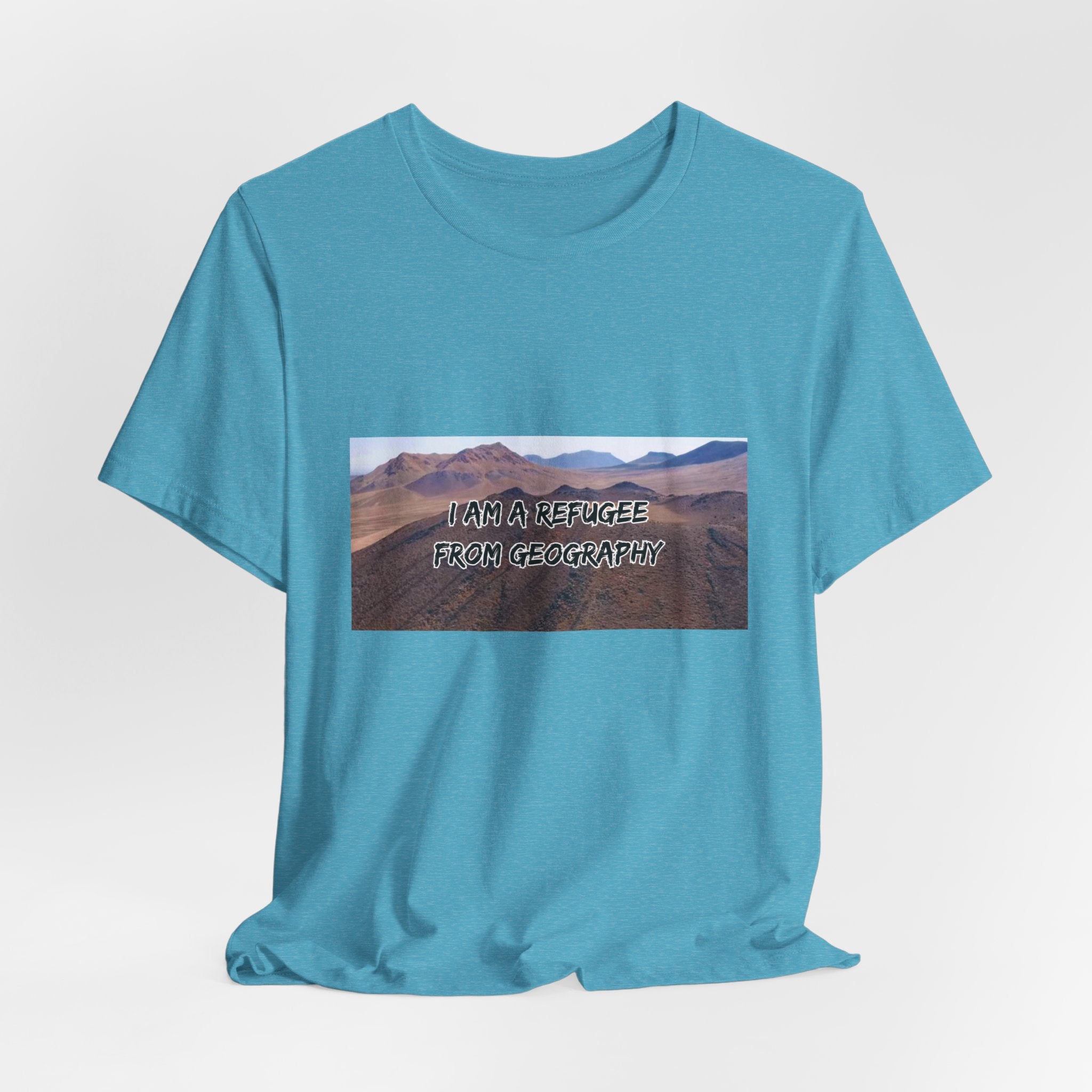 Eco Satirical Graphic T-Shirt - Refugee (Climate Awareness)