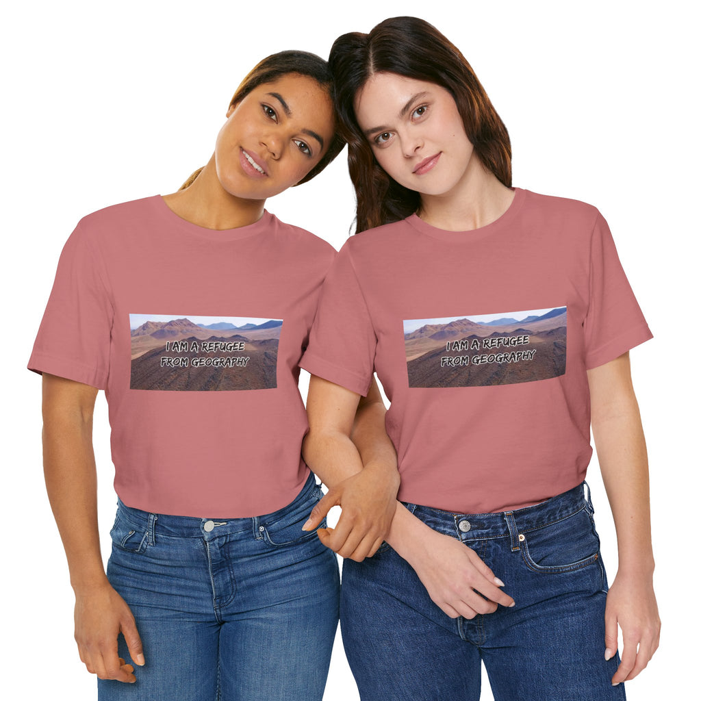 Eco Satirical Graphic T-Shirt - Refugee (Climate Awareness)