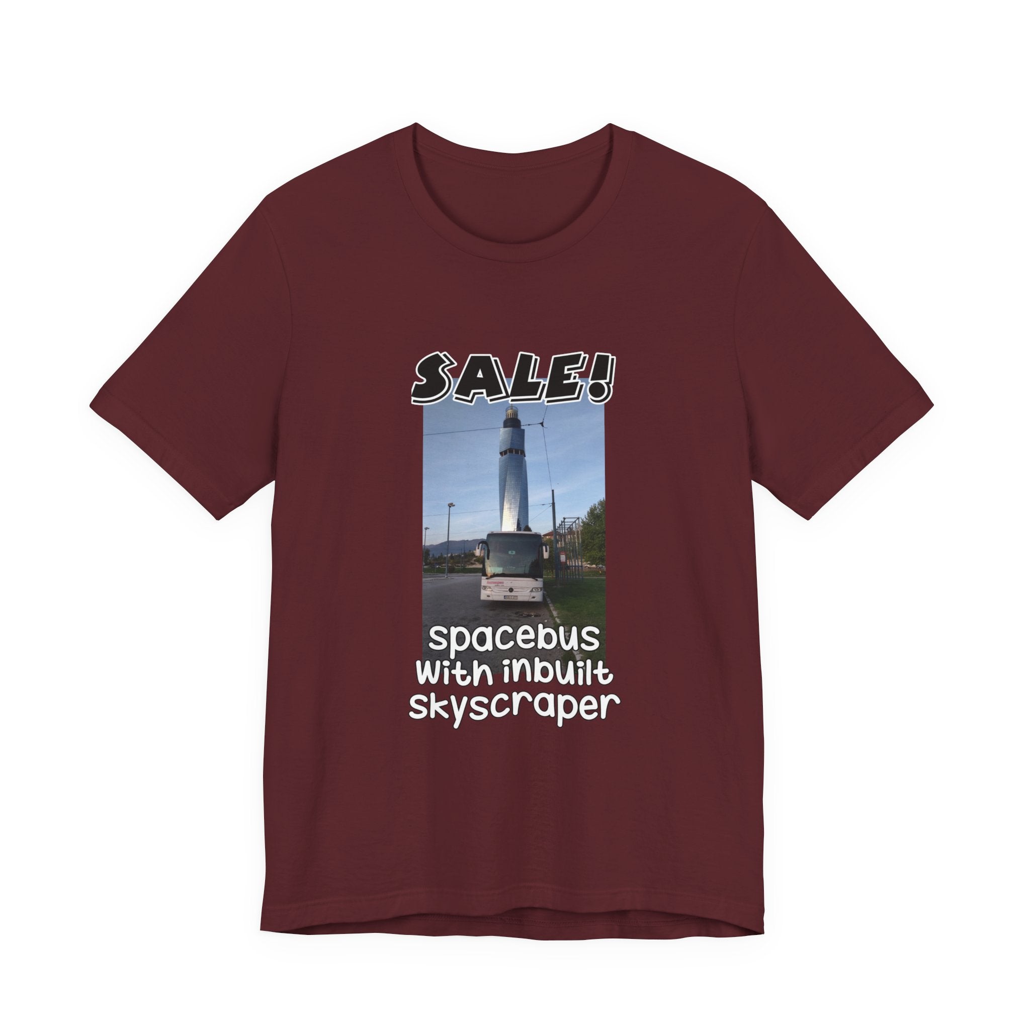 Eco Satirical Graphic T-Shirt - Spacebus (Climate Awareness)