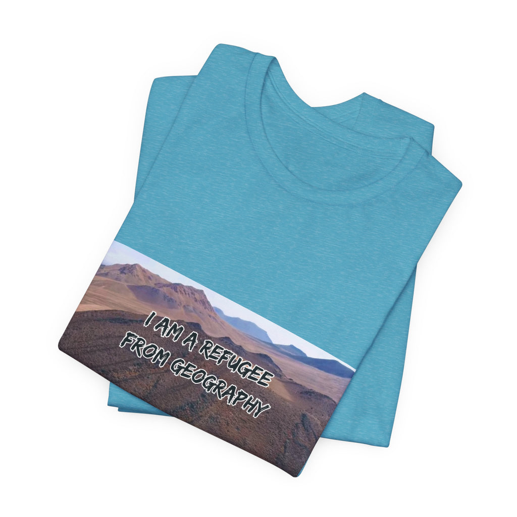Eco Satirical Graphic T-Shirt - Refugee (Climate Awareness)