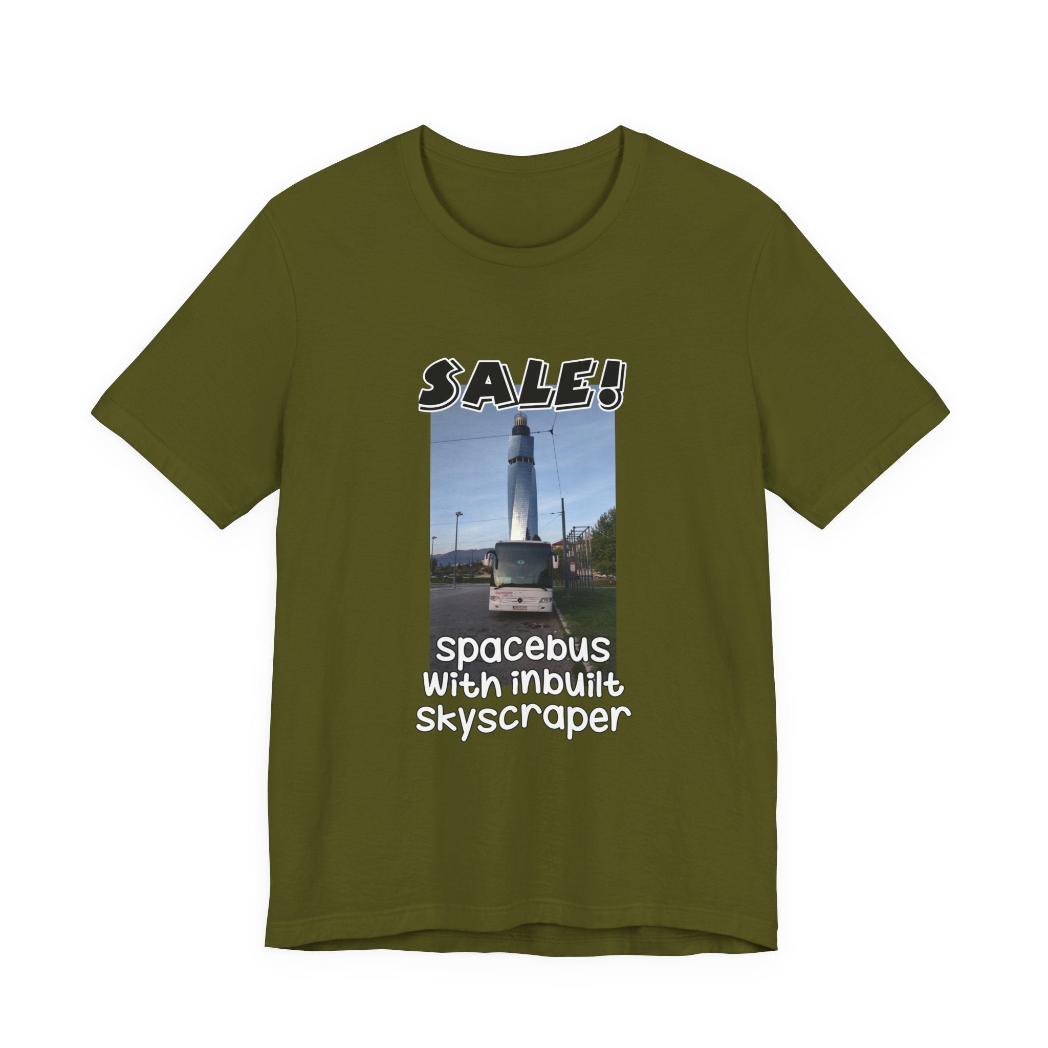 Eco Satirical Graphic T-Shirt - Spacebus (Climate Awareness)