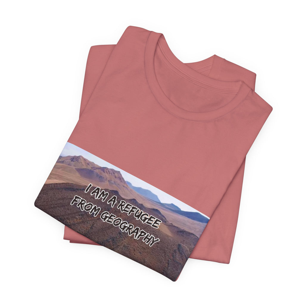 Eco Satirical Graphic T-Shirt - Refugee (Climate Awareness)