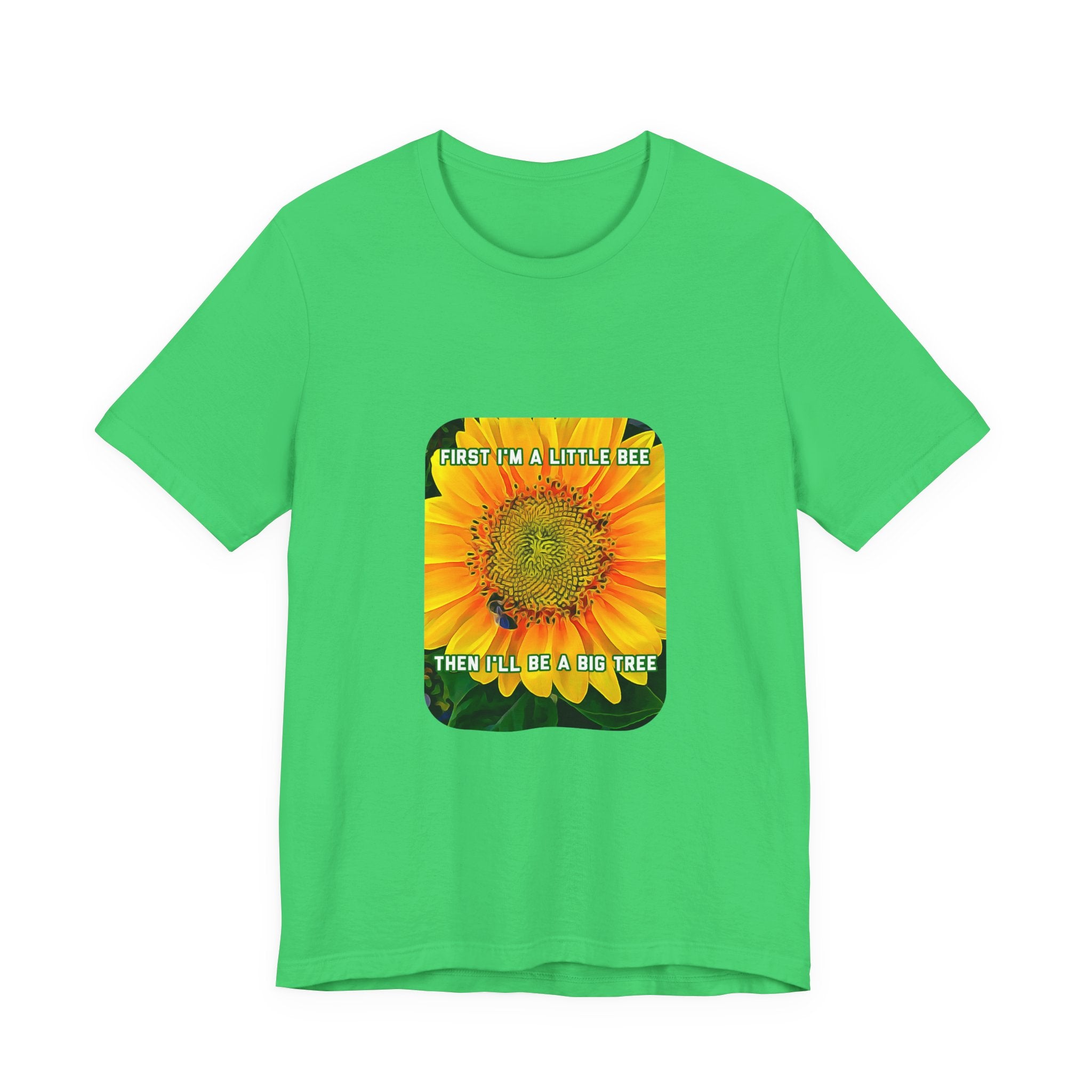 Eco Satirical Graphic T-Shirt - Little Bee, Big Tree (Climate Awareness)