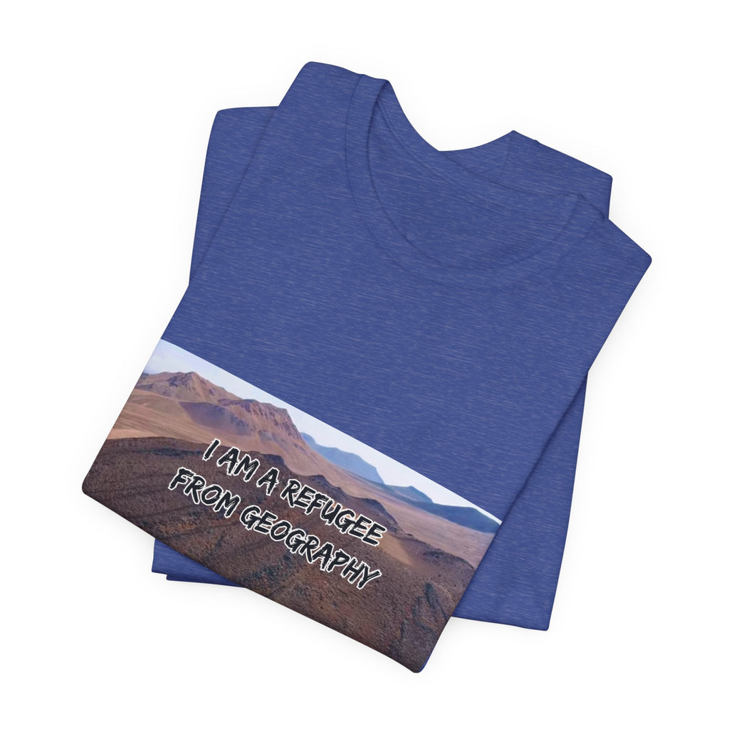Eco Satirical Graphic T-Shirt - Refugee (Climate Awareness)