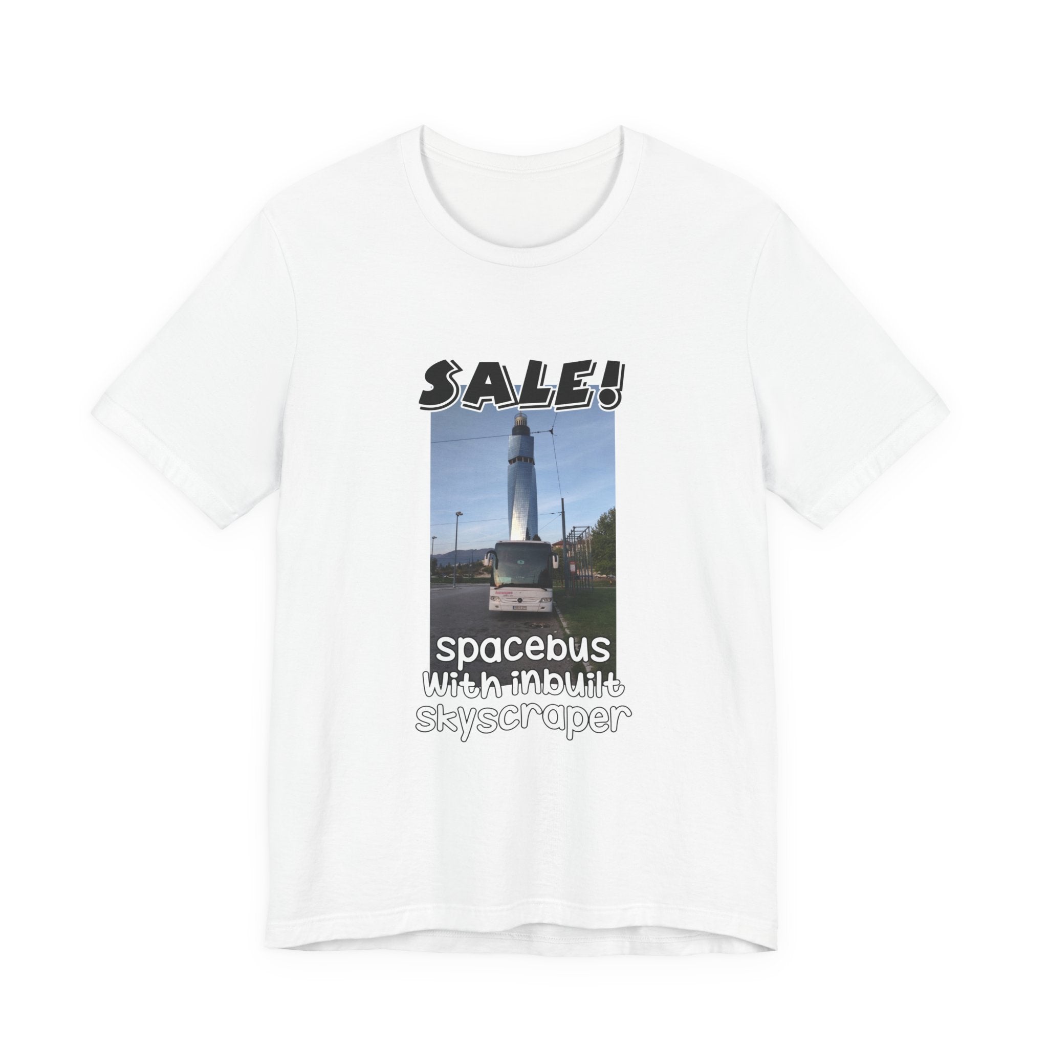 Eco Satirical Graphic T-Shirt - Spacebus (Climate Awareness)