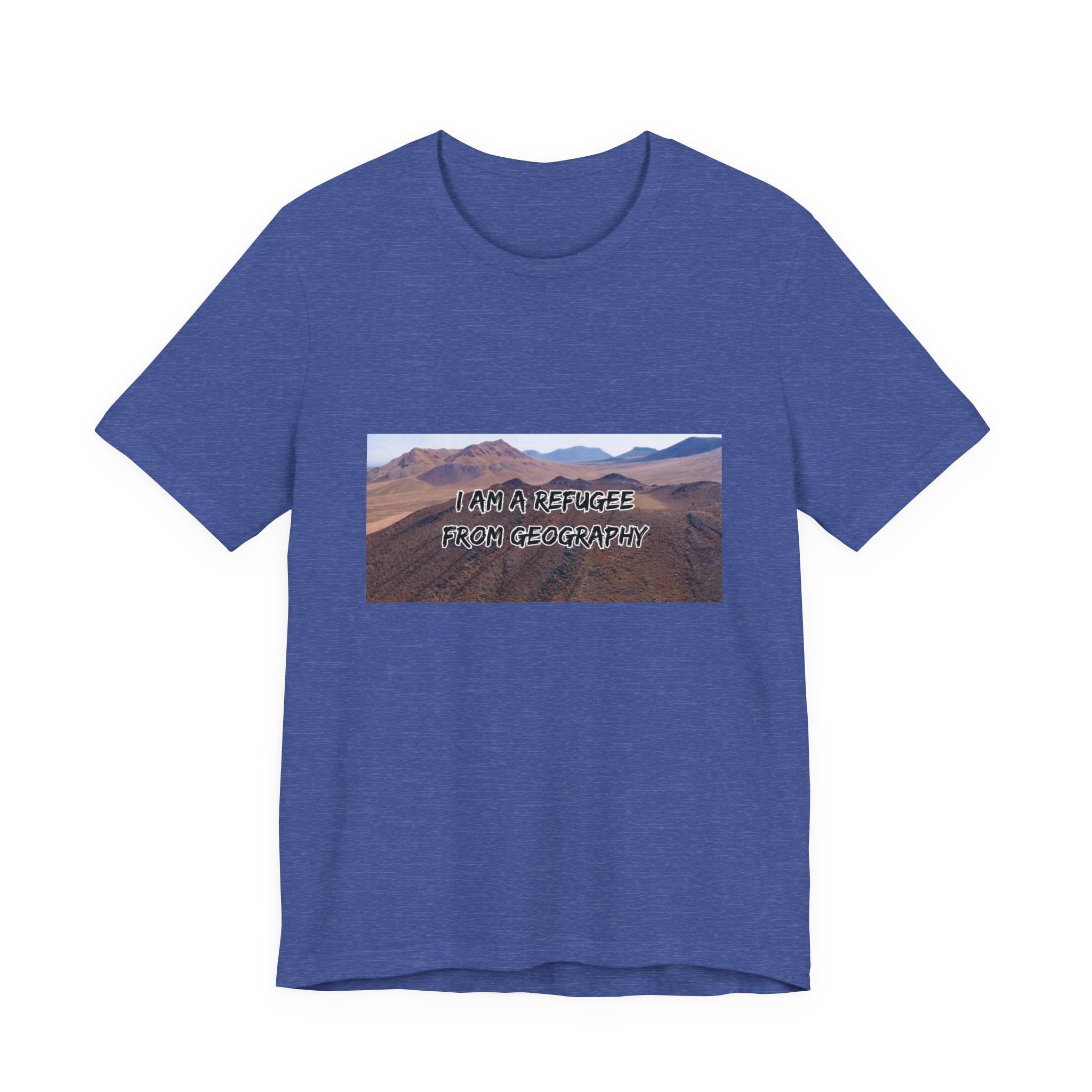 Eco Satirical Graphic T-Shirt - Refugee (Climate Awareness)