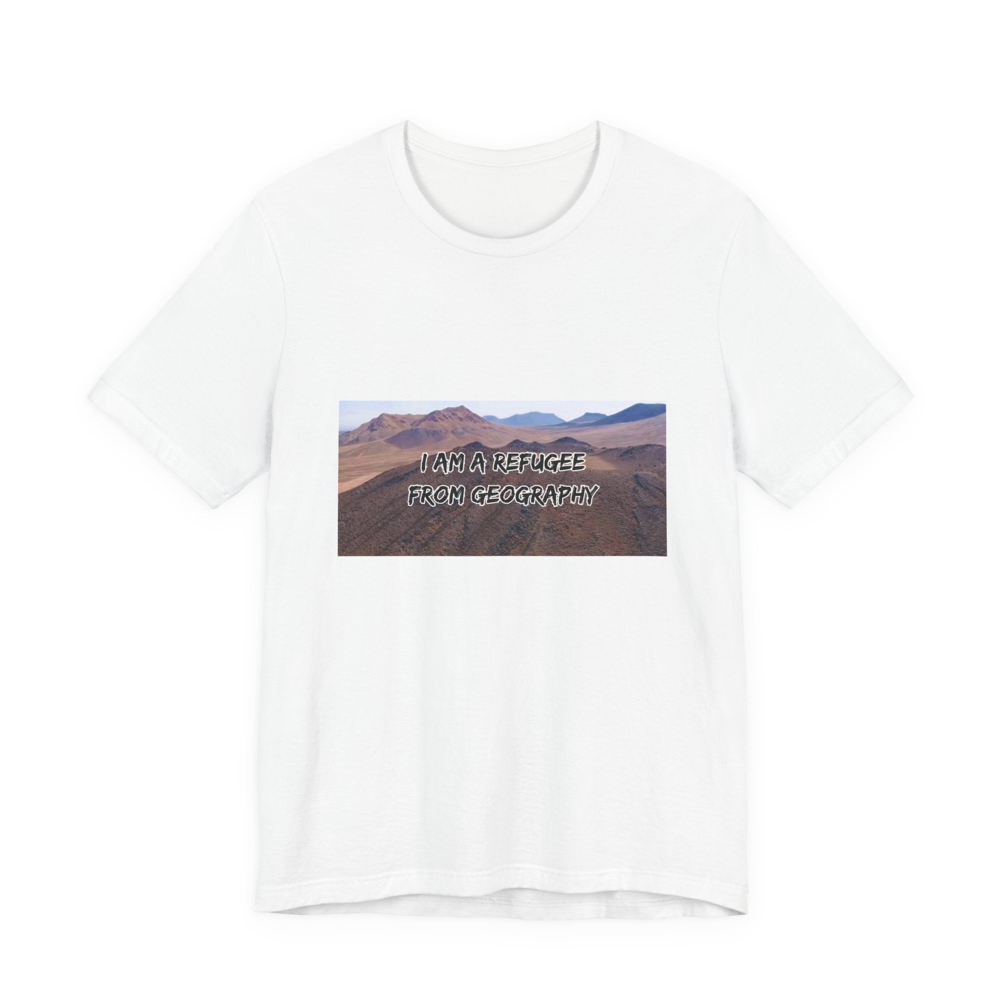 Eco Satirical Graphic T-Shirt - Refugee (Climate Awareness)