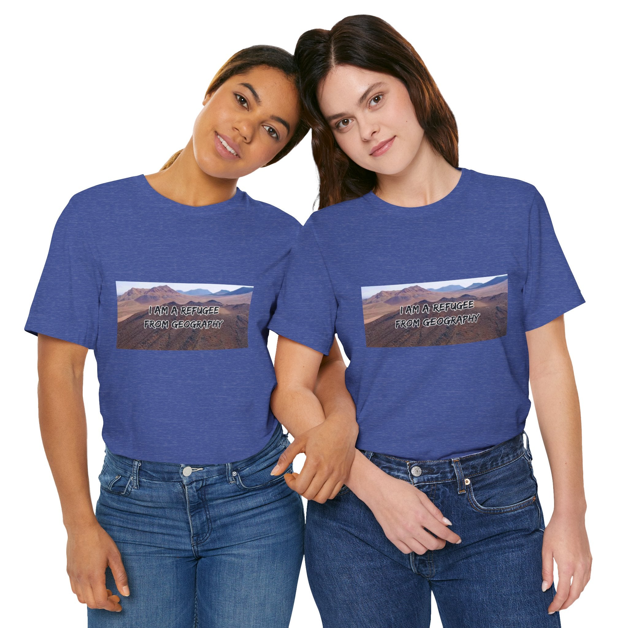 Eco Satirical Graphic T-Shirt - Refugee (Climate Awareness)