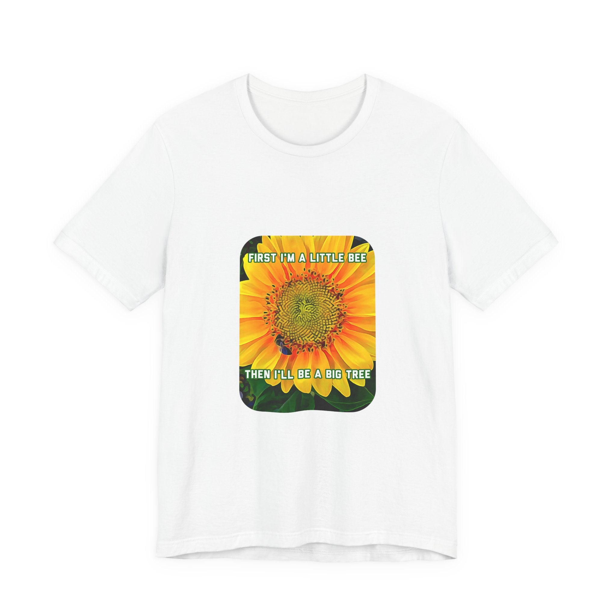 Eco Satirical Graphic T-Shirt - Little Bee, Big Tree (Climate Awareness)